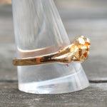 Vintage Gold Plated Nugget Ring 12.75