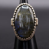 Vintage Sterling Labradorite Ring 5