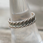 Vintage Sterling Braided Band 7