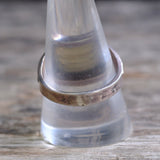 Vintage Sterling Glass Deco Ring 10.5