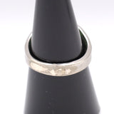 Vintage Sterling Red Glass Signet Ring 7.25