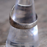 Vintage Sterling Hematite Stamped Arrows Ring 8.75