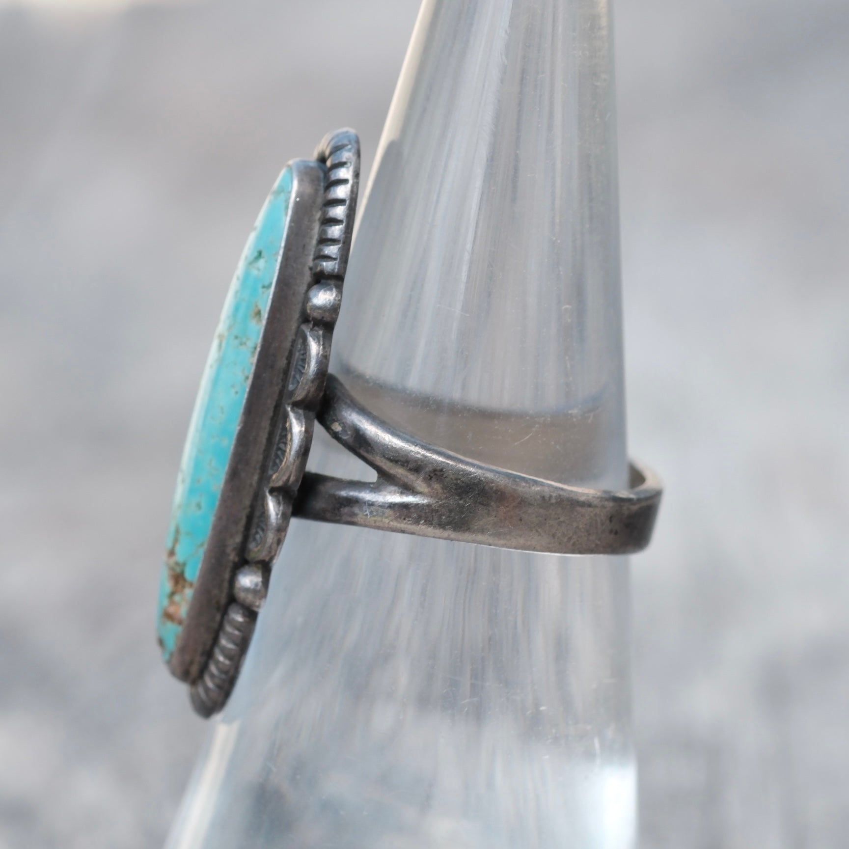 Vintage Sterling Turquoise Ring 6