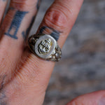 Vintage Sterling USN Signet Ring 12.75