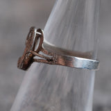 Vintage Sterling P Initial Ring 6.75