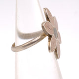Vintage Sterling Jasper Flower Ring 5.75