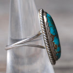 Vintage Sterling Turquoise Ring 7.25