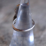 Vintage Sterling 2-Stone Turquoise Feather Ring 6.75