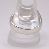 Vintage Sterling White Gold Electroplated Star Saphire Ring 11