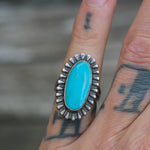 Vintage Sterling Turquoise Ring 6