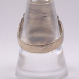 Vintage Sterling Turquoise and Coral Feather Ring 9.25