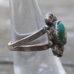 Vintage Sterling Turquoise Ring 6.75