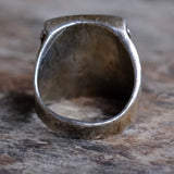 Vintage Sterling Multistone Inlay Ring 9.75