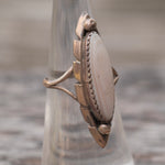 Vintage Sterling Mother Of Pearl Ring 6