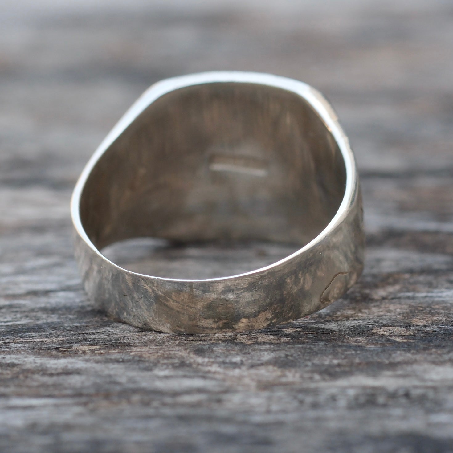 Vintage Sterling Silver Korea Souvenir Ring 10.25