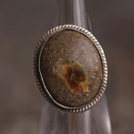 Vintage Sterling Fire Opal Ring 4.5