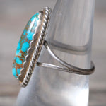 Vintage Sterling Turquoise Ring 7.25