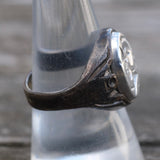 Vintage Sterling Centurion Signet Ring 8.5
