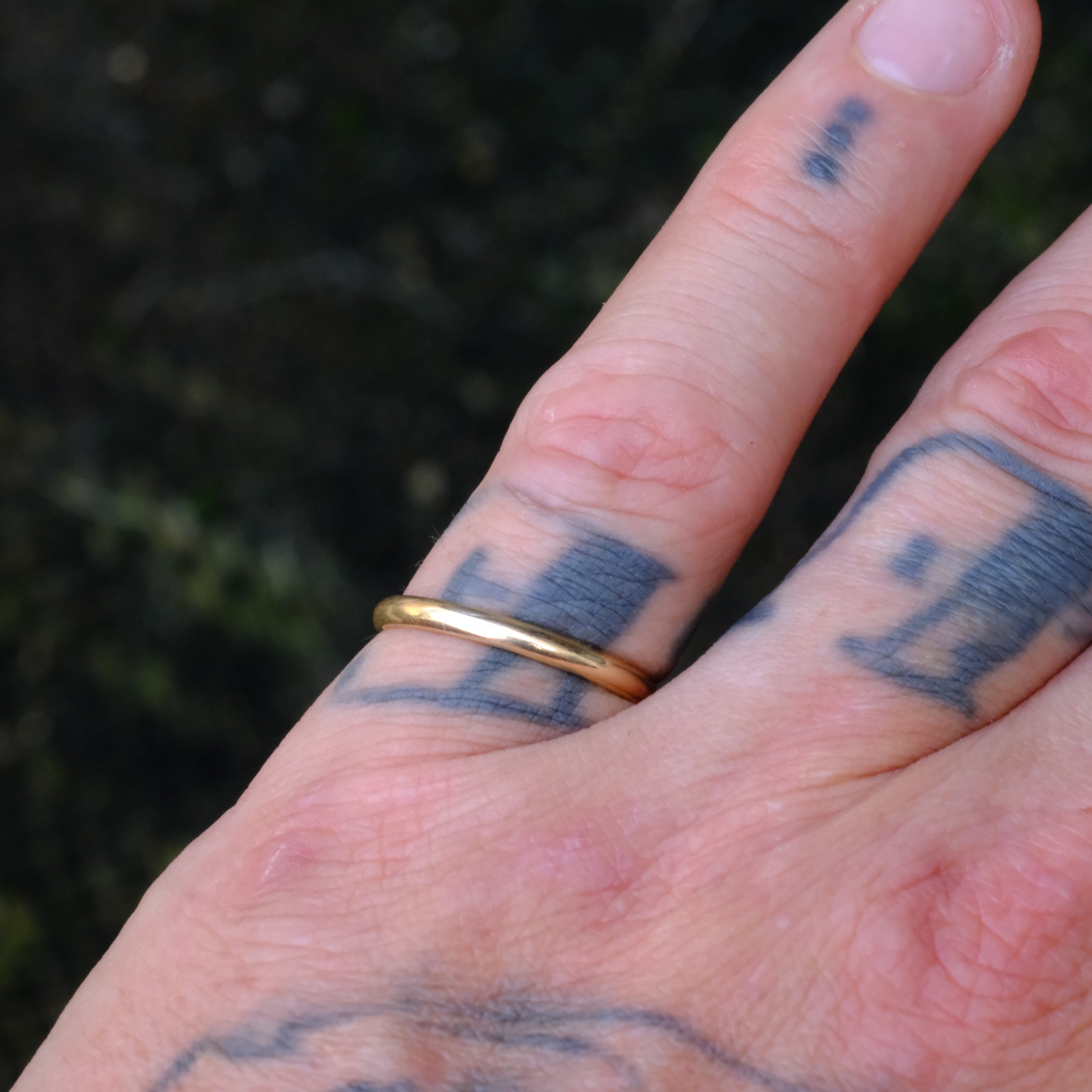Vintage 14K Gold Band Ring 6.75