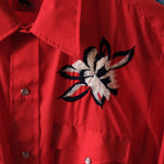 Chute #1 Men’s Western Shirt with Embroidered Flowers XL