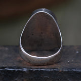 Vintage Sterling Zuni Inlay Sunface Ring 11.25