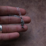 Vintage Sterling Silver Fish Necklace