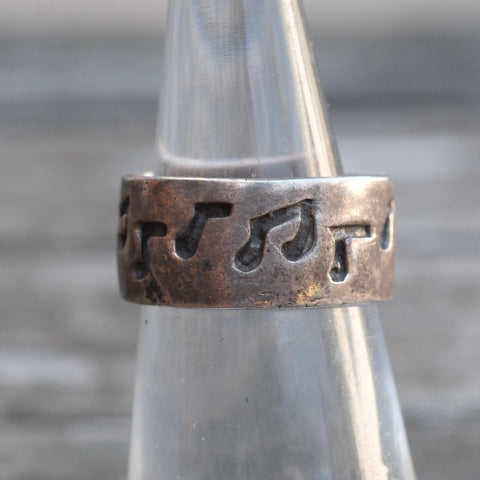 Vintage Sterling Silver Music Band 5