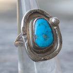 Vintage Sterling Turquoise Ring 5.5