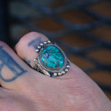 Vintage Sterling Turquoise Ring 6