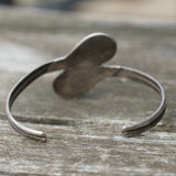 Vintage Sterling Turquoise and Coral Cuff