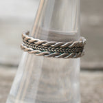 Vintage Sterling Braided Band 7