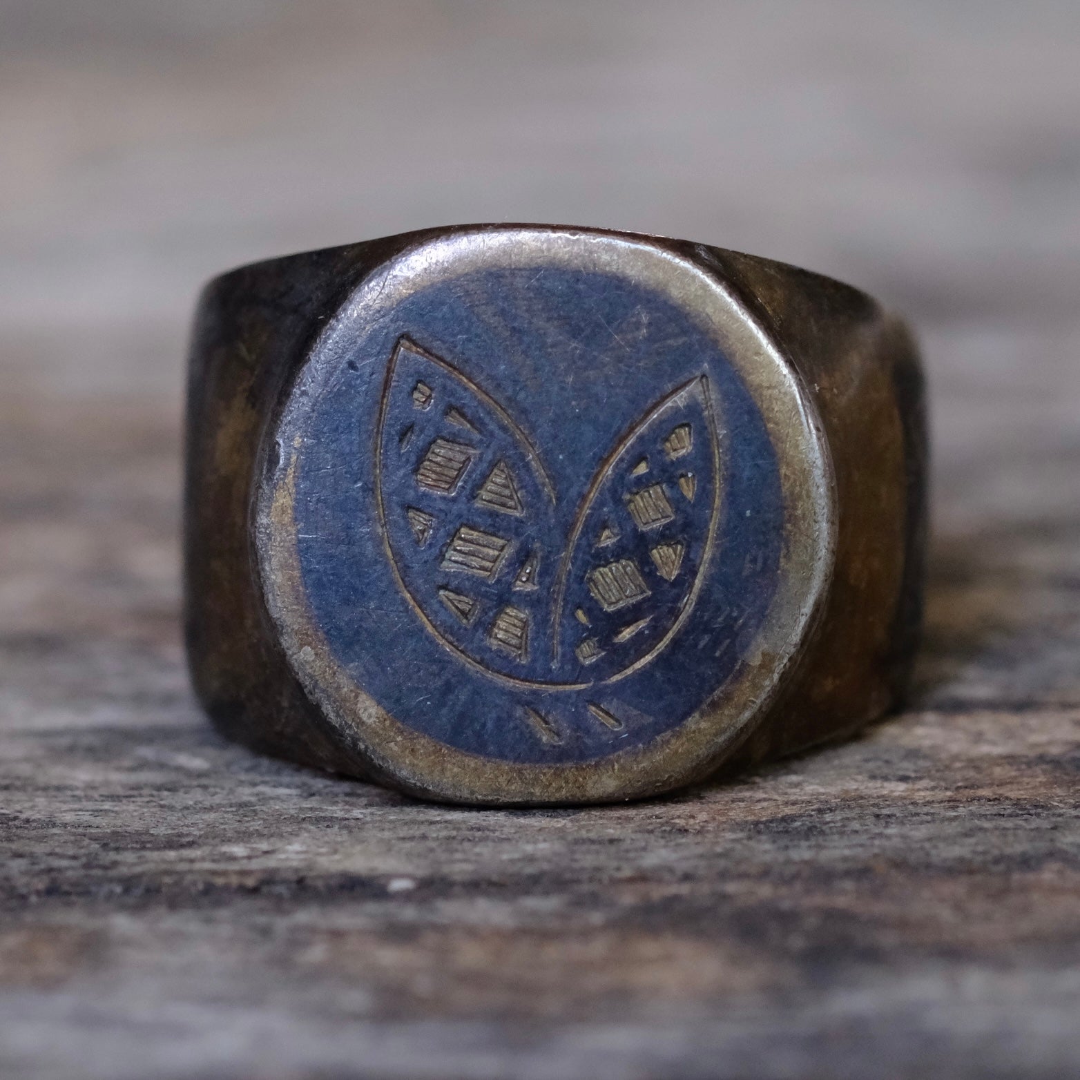 Vintage Sterling Silver Signet Ring 6.25