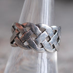 Vintage Sterling Silver Braided Band 8