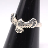 Vintage Sterling Silver Eagle Band 8.25