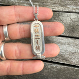 Vintage Sterling Egyptian Necklace