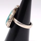 Vintage Sterling Turquoise Ring 6.25