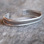 Vintage Sterling Silver Braided Cuff