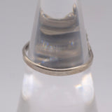 Vintage Sterling Coral Feather Ring 6.75
