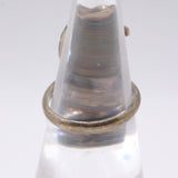 Vintage Sterling Zuni Inlay Turquoise Ring 5.75