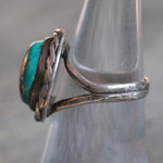 Vintage Sterling Turquoise Ring 6.5