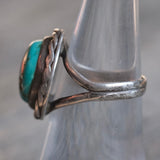 Vintage Sterling Turquoise Ring 6.5