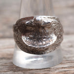 Vintage Sterling Silver Saddle Ring 12.75