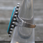 Vintage Sterling Turquoise Ring 5.25