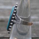 Vintage Sterling Turquoise Ring 5.25