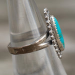 Vintage Sterling Turquoise Ring 5.75