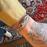 Vintage Sterling Hopi Bear Cuff Bracelet