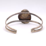 Vintage Sterling Turquoise Roper Cuff Bracelet