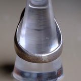 Vintage Sterling Turquoise Onyx and MOP Inlay Ring 10.75