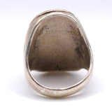 Vintage Sterling Turquoise and Coral Snake Ring 11