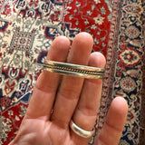 Vintage Sterling Silver Braided Cuff